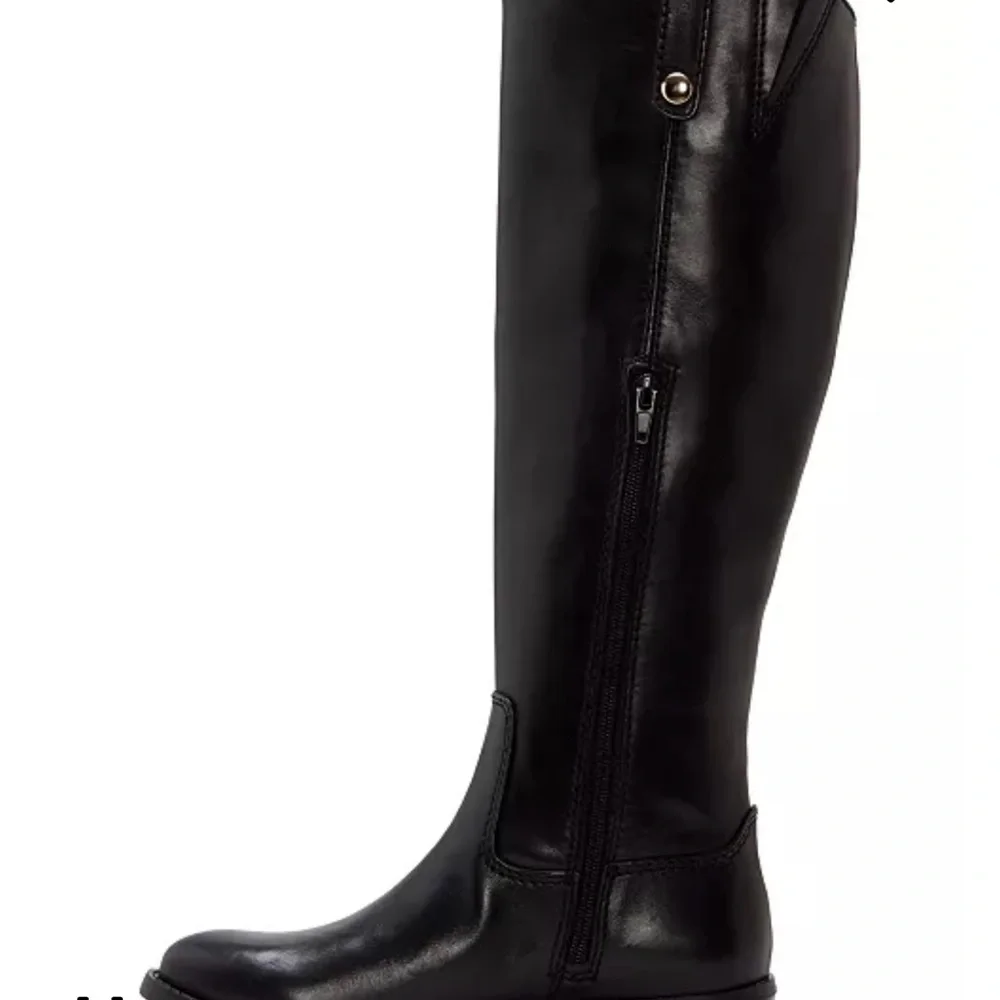 INC International Concepts Glossy Black Over the Knee Boots - Picture 5 of 8